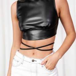 Mint Vanilla Tops Headline Act Crop Top