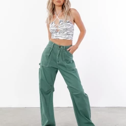 8 Birdies Delilah Halter Top (Zebra)