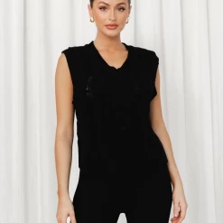 Salty Bright Steffi Vest Top (Black) 12 Salty Bright Steffi Vest Top (Black)