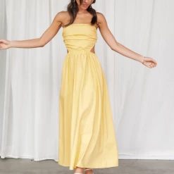 Pink Diamond Lorelei Maxi Dress (Yellow) Dresses 9 Pink Diamond Lorelei Maxi Dress (Yellow) Dresses