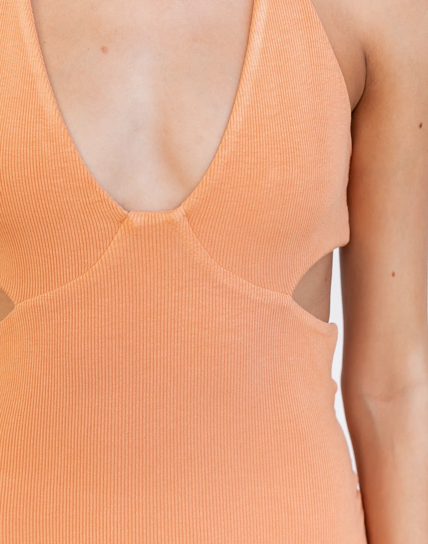 Luvalot Cascade Mini Dress (Orange) 9 Luvalot Cascade Mini Dress (Orange)