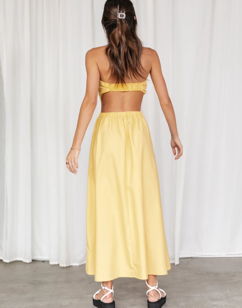 Pink Diamond Lorelei Maxi Dress (Yellow) Dresses 3 Pink Diamond Lorelei Maxi Dress (Yellow) Dresses