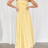 Pink Diamond Lorelei Maxi Dress (Yellow) Dresses
