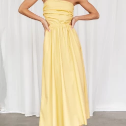 Pink Diamond Lorelei Maxi Dress (Yellow) Dresses
