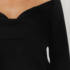 Charcoal Clothing Dystopian Mini Dress (Black) New Arrivals