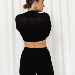 Thanne Vixen Knit Shorts (Black) New Arrivals