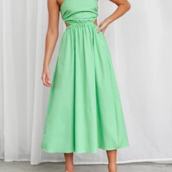 Pink Diamond Dresses Lorelei Maxi Dress (Green)