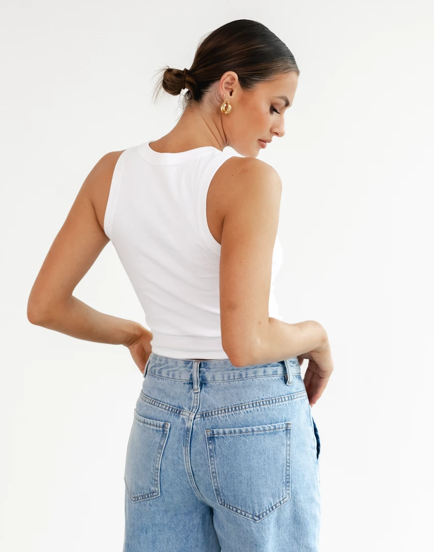 Charcoal Clothing Elijah Tank Top (White) 8 Charcoal Clothing Elijah Tank Top (White)