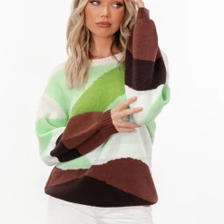 Red Berry Isaac Knit Jumper (Abstract)