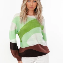 Red Berry Isaac Knit Jumper (Abstract)