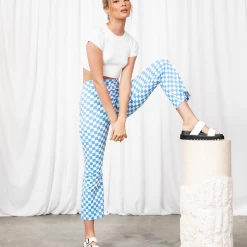 Red Berry Rosalie Pants (Blue)