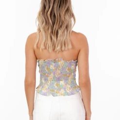 8 Birdies New Arrivals Rei Corset Top (Floral)