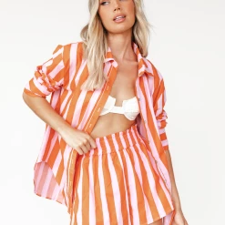 Paper Heart Janara Shirt (Pink/Orange)