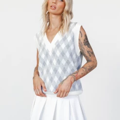 Shareen Collection New Arrivals Daniel Knit Vest (Checkered) 7 Shareen Collection New Arrivals Daniel Knit Vest (Checkered)