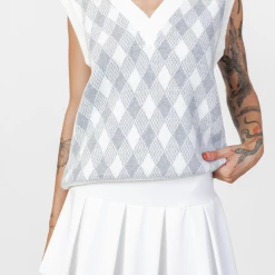 Shareen Collection New Arrivals Daniel Knit Vest (Checkered)