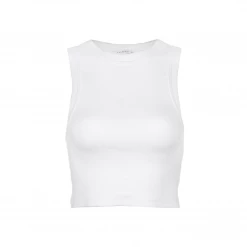 Charcoal Clothing Kaia Rib Tank (White)
