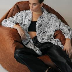 Charcoal Clothing Zita Shirt (Newspaper)