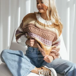 Thanne Tops Early Morning Knit Jumper (Brown)