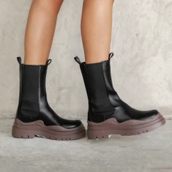 Billini Portland Boots (Brown/Black) New Arrivals