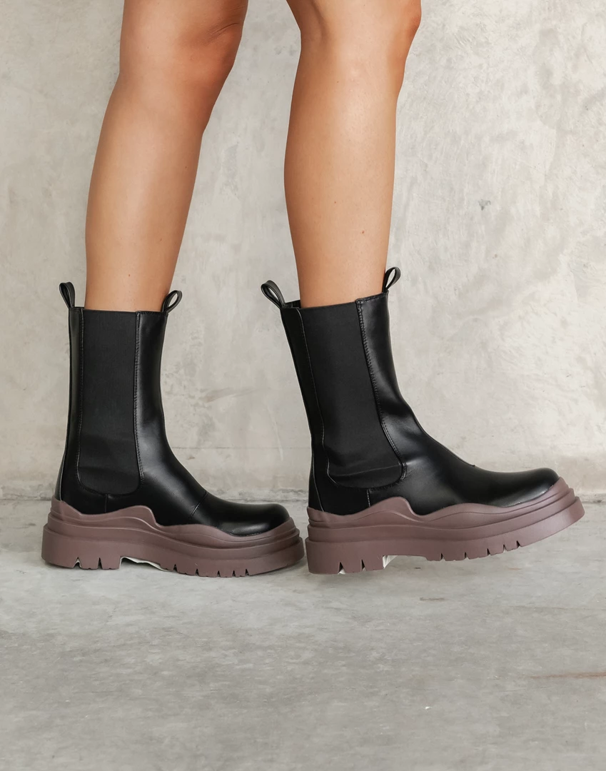 Billini Portland Boots (Brown/Black) New Arrivals 2 Billini Portland Boots (Brown/Black) New Arrivals