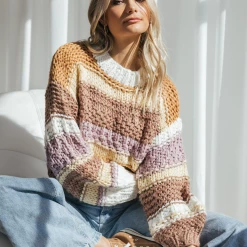 Thanne Tops Early Morning Knit Jumper (Brown)