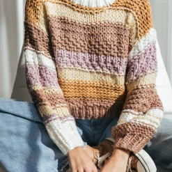 Thanne Tops Early Morning Knit Jumper (Brown)