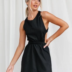 Thanne Leilanee Mini Dress (Black)