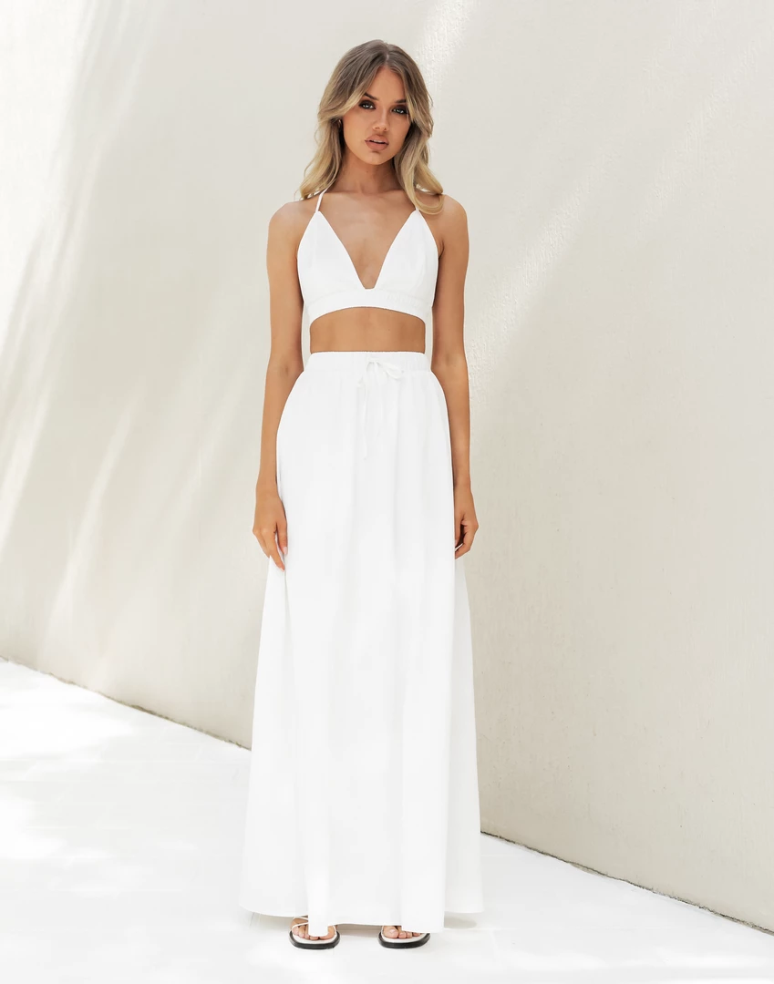 Charcoal Clothing April Maxi Skirt (White) New Arrivals 6 Charcoal Clothing April Maxi Skirt (White) New Arrivals