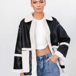 Charcoal Clothing New Arrivals Raffaello Jacket (Black/White)