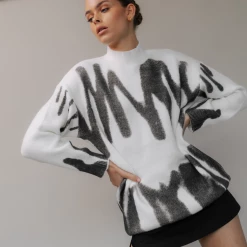 Charcoal Clothing Ashtyn Knit Jumper (Black)