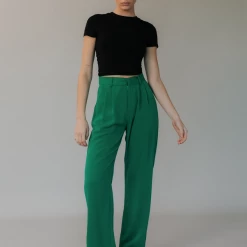 Pink Diamond New Arrivals Jarlina Pants (Emerald Green)