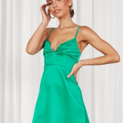 Luvalot Dresses Karlei Mini Dress (Green)