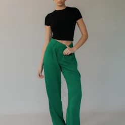 Pink Diamond New Arrivals Jarlina Pants (Emerald Green)