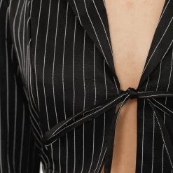 Charcoal Clothing Tamika Mini Dress (Black Pinstripe) 13 Charcoal Clothing Tamika Mini Dress (Black Pinstripe)