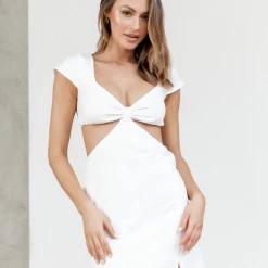 Into Fashion Dresses Leona Mini Dress (White)