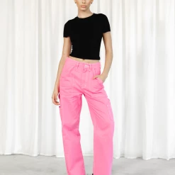 Charcoal Clothing Astrid Wide Leg Jeans (Pink) New Arrivals 12 Charcoal Clothing Astrid Wide Leg Jeans (Pink) New Arrivals