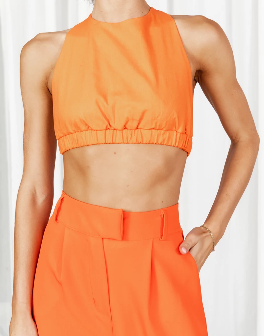 My Girl Toulouse Crop Top (Orange) 4 My Girl Toulouse Crop Top (Orange)