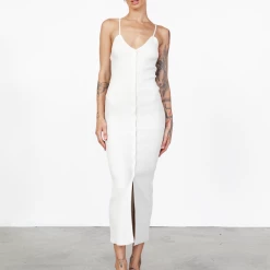 Casa Midi Dress (Cream) - By Lioness