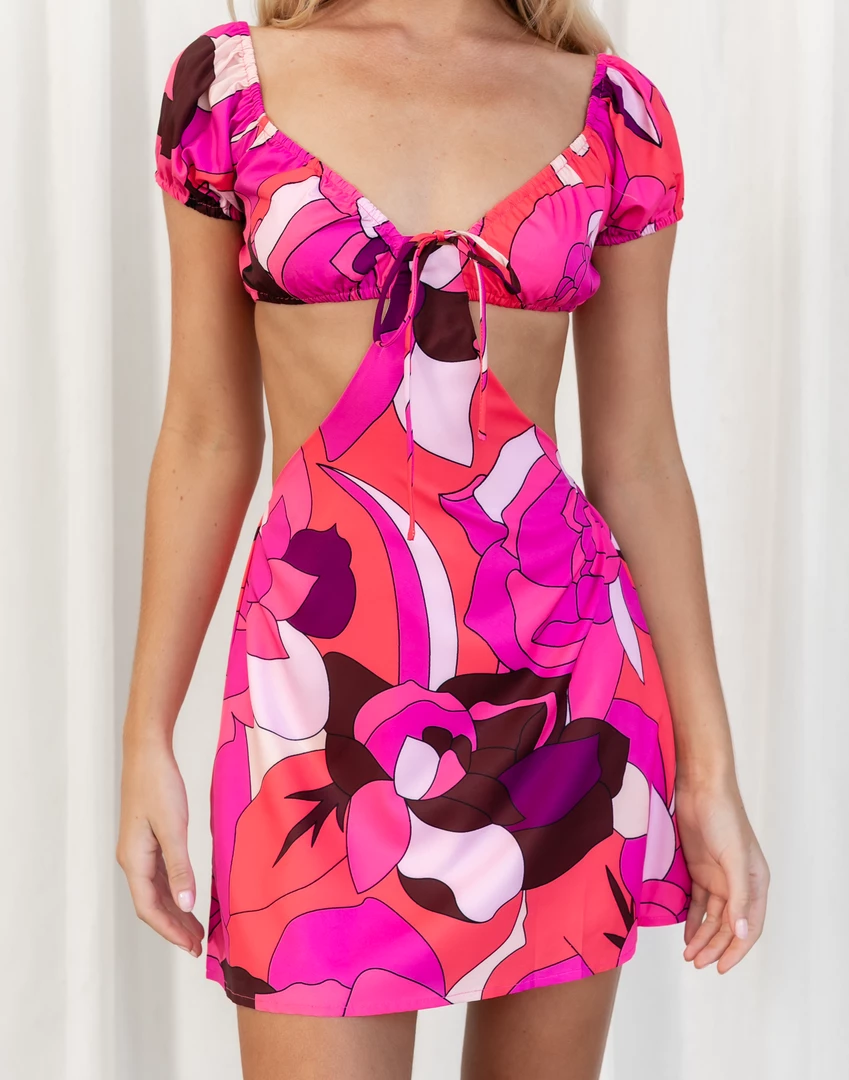 My Girl Botanica Mini Dress (Pink Floral) Dresses 3 My Girl Botanica Mini Dress (Pink Floral) Dresses