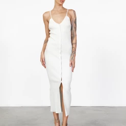 Casa Midi Dress (Cream) - By Lioness