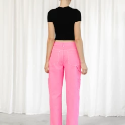 Charcoal Clothing Astrid Wide Leg Jeans (Pink) New Arrivals 10 Charcoal Clothing Astrid Wide Leg Jeans (Pink) New Arrivals