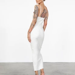 Casa Midi Dress (Cream) - By Lioness