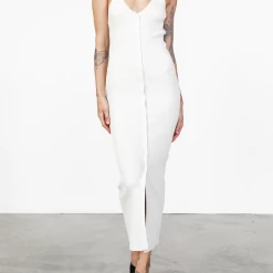 Casa Midi Dress (Cream) - By Lioness