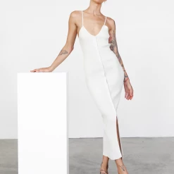 Casa Midi Dress (Cream) - By Lioness