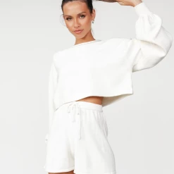 My Girl All My Life Knit Shorts (White) Sets + Co-ords