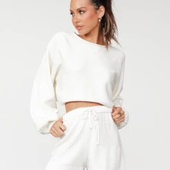 My Girl All My Life Knit Shorts (White) Sets + Co-ords