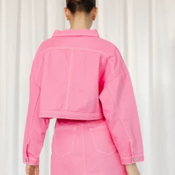 Charcoal Clothing Park Avenue Mini Skirt (Pink)