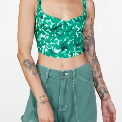 Red Berry With Love Top (Green) New Arrivals