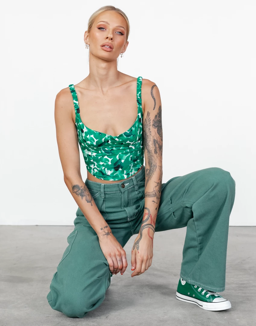 Red Berry With Love Top (Green) New Arrivals 1 Red Berry With Love Top (Green) New Arrivals