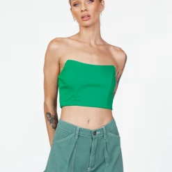 Luvalot New Arrivals Close To You Corset Top (Green)